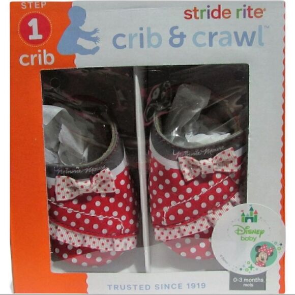 Stride Rite Disney Mini Mouse Crib & Crawl Infant Shoes - Picture 4 of 4